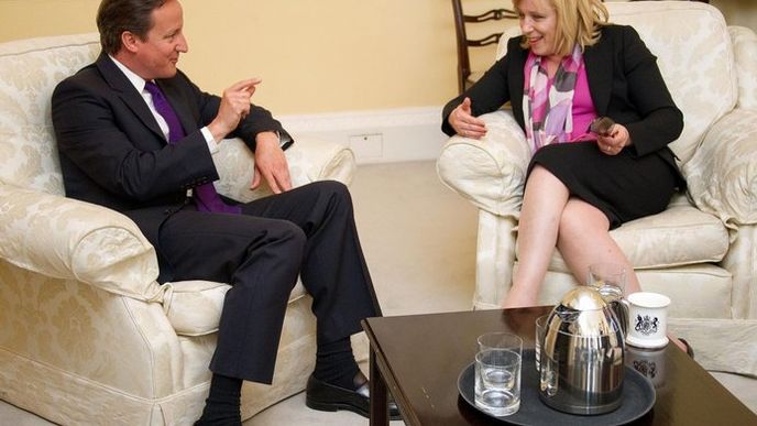 David Cameron a Iveta Radičová David Cameron a Iveta Radičová