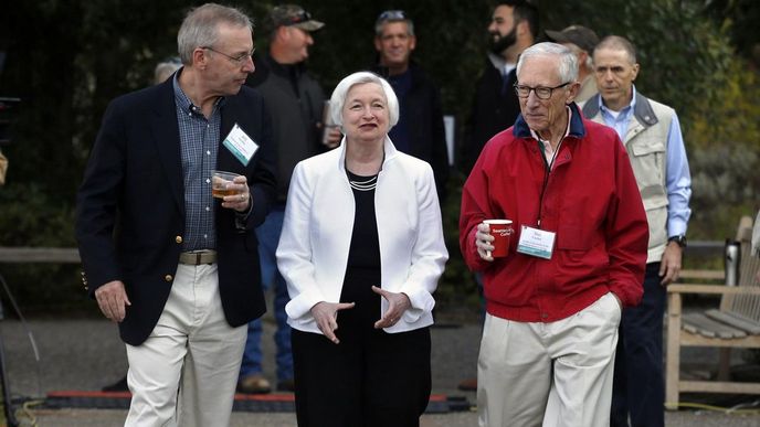 Bill Dudley, Janet Yellenová, Stanley Fischer Bill Dudley, Janet Yellenová, Stanley Fischer