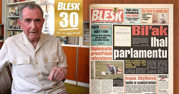Co psal Blesk před 30 lety: Biľák lhal parlamentu! Dopis předali na záchodě