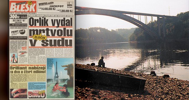 1995 - Oběti mafiánů v sudech ze dna Orlické přehrady 