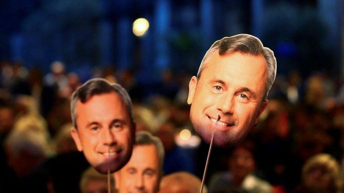 Shromáždění příznivců rakouského prezidentského kandidáta Norberta Hofera Shromáždění příznivců rakouského prezidentského kandidáta Norberta Hofera