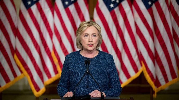 Demokratická prezidentská kandidátka Hillary Clintonová Demokratická prezidentská kandidátka Hillary Clintonová