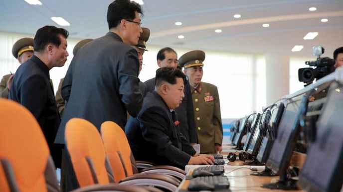 Kim-čong Un na počítači Kim-čong Un na počítači