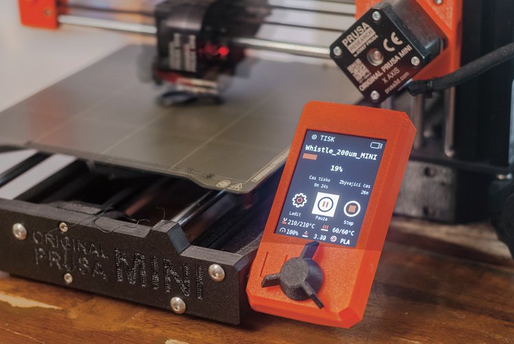 Snadný ovládací panel 3D tiskárny Prusa Mini+