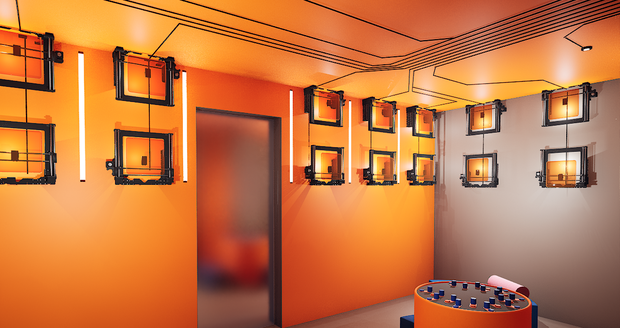 V Kunsthalle hraje orchestr z 3D tiskáren. Děti si mohou zahrát vlastní symfonii