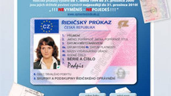 Řidičské průkazy si nevyměnilo čtvrt milionu Čechů