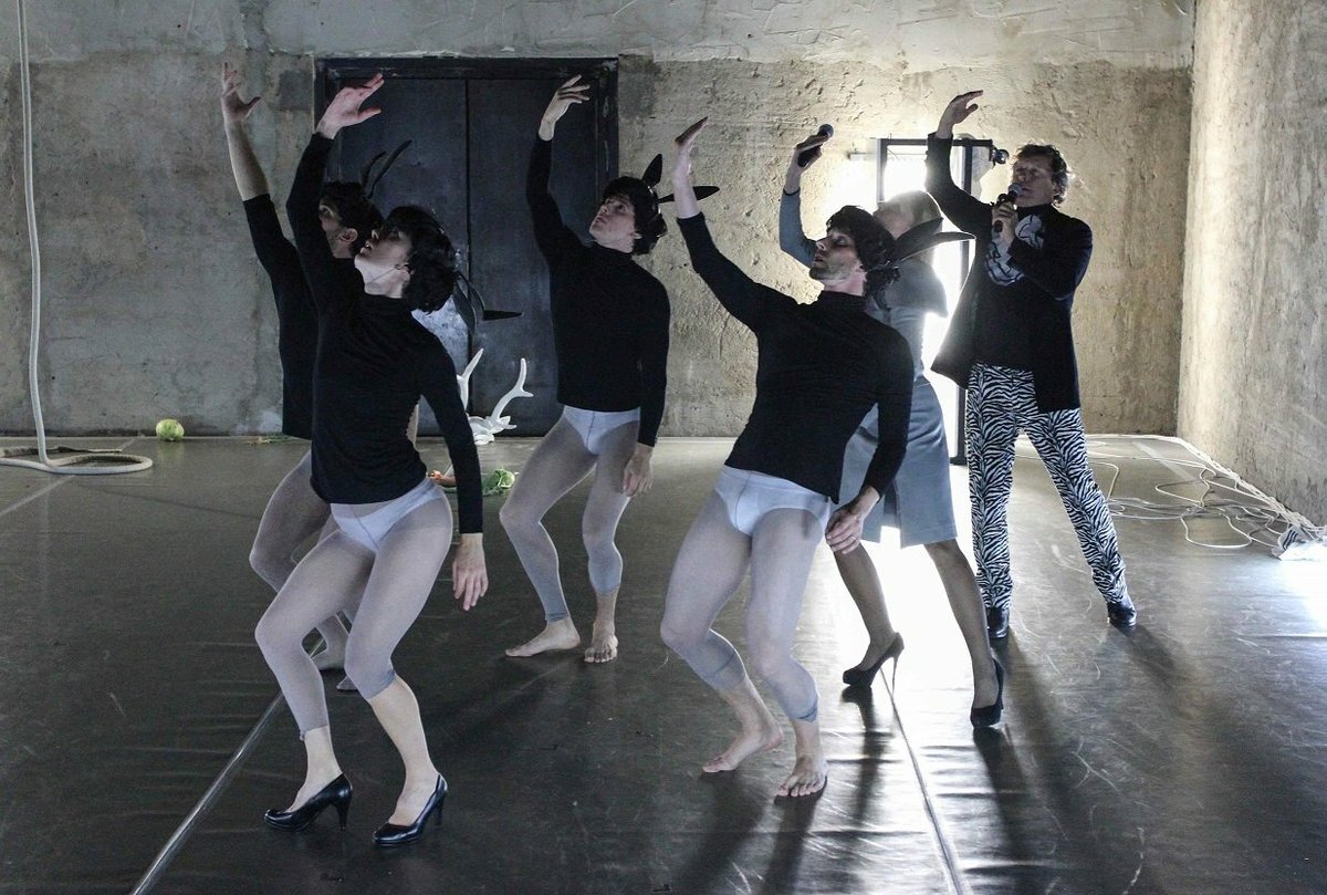 David Prachař v taneční inscenaci 420People s názvem Peklo – Dantovské variace.