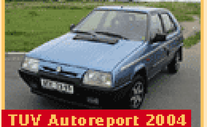 TÜV AutoReport 2004 – přehled všech žebříčků