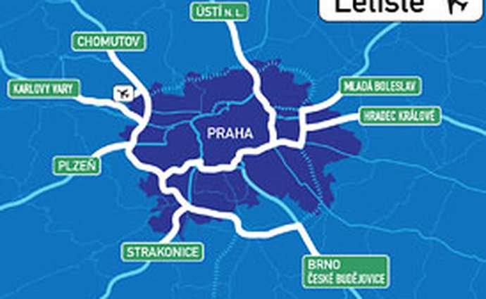 Pražský okruh výrazně zkrátí cestujícím dobu jízdy na pražské letiště