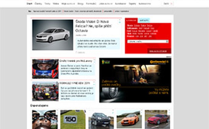 Auto.cz: Lehký facelift homepage a další novinky