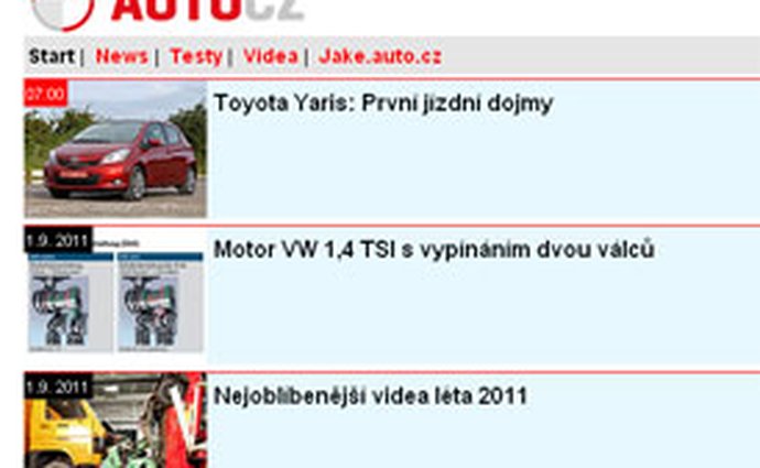 m.Auto.cz: Mobilní verze Auto.cz je tady