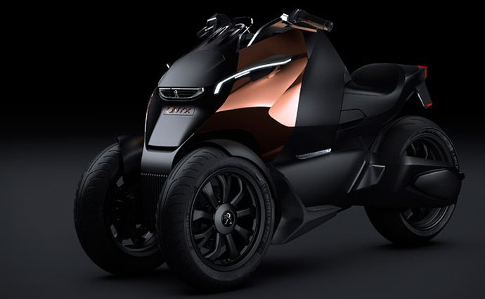 Peugeot Onyx Scooter: Hybridní tříkolka pro dva