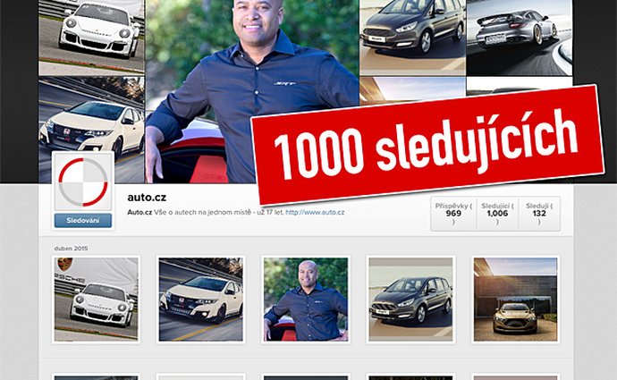 Již 1000 lidí sleduje Auto.cz na instagramu, přidejte se k nim také!