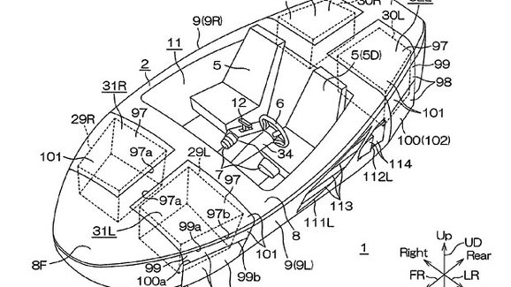 Yamaha si nechala patentovat nové auto. Je obojživelné!
