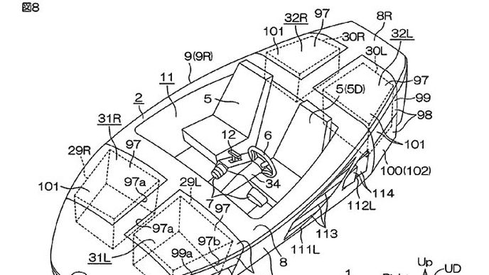Yamaha si nechala patentovat nové auto. Je obojživelné! Yamaha si nechala patentovat nové auto. Je obojživelné!
