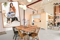 Modelka Olga Plojhar Bursíková má na zahradě další dům. Ateliér s krbem, vysokými stropy a terasou
