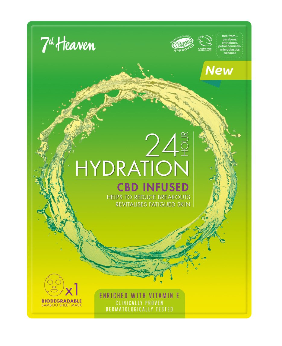 Hydratační maska s CBD olejem, 7th Heaven, 65 Kč