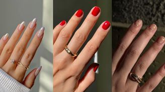 Perleťová francouzská manikúra i klasická rudá: 39 tipů na svatební nehty