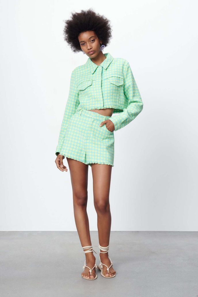 Co-ord set, Zara, 999 Kč a 699 Kč, zara.com Co-ord set, Zara, 999 Kč a 699 Kč, zara.com