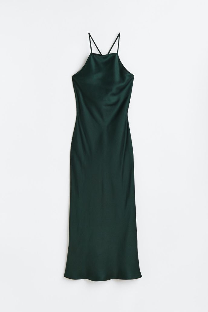 Saténové slip šaty, H&M, 899 Kč, hm.com