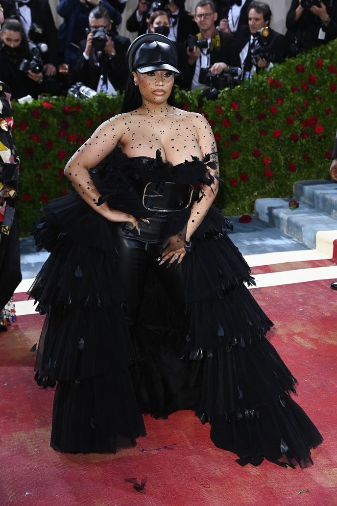 Nicki Minaj v Burberry na Met Gala.