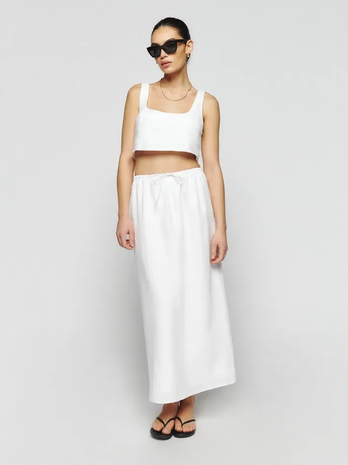 Co-ord set, Reformation, 8200 Kč, thereformtion.com Co-ord set, Reformation, 8200 Kč, thereformtion.com