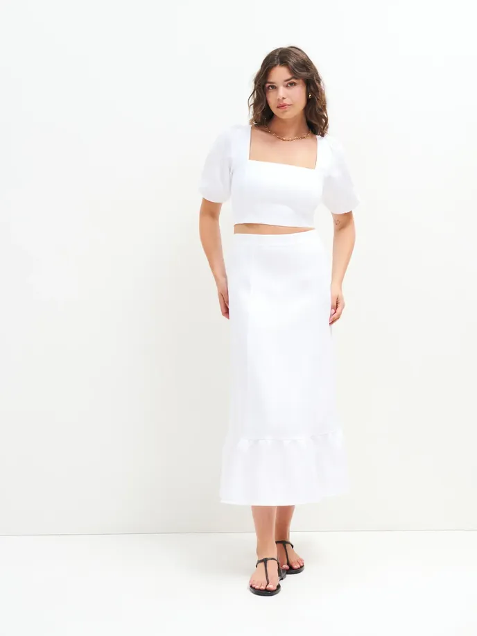 Co-ord set, Reformation, 8800 Kč, thereformation.com Co-ord set, Reformation, 8800 Kč, thereformation.com