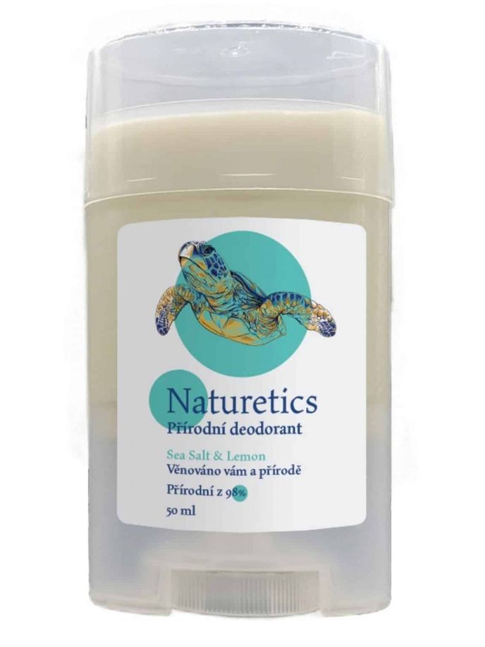Unisex přírodní deodorant Naturetics mořská sůl & citron, 169 Kč, nanospace.cz