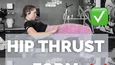 Hip thrust je hodně populární, jednoduchý a maximálně účinný.