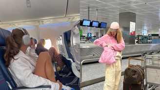 Pohodlně a stylově: 5 outfitů do letadla, které nosí zcestovalé influencerky