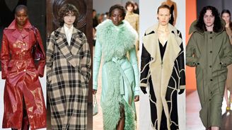 Kůže ve všech podobách i krásný tartan: 10 trendů, které na podzim ovládnou kabáty