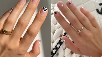 Jste zarytý minimalista? Pak jsou pro vás tuxedo nails jako stvořené!