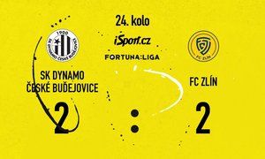 FORTUNA: SESTŘIH: České Budějovice - Zlín 2:2. Domácím odvolali penaltu, hosté dvakrát srovnali krok