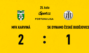 FORTUNA: SESTŘIH: Karviná - České Budějovice 2:1. Domácí po výměně kouče protrhli mizérii 