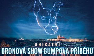 Film Gump – jsme dvojka představí unikátní dronovou show nad Prahou