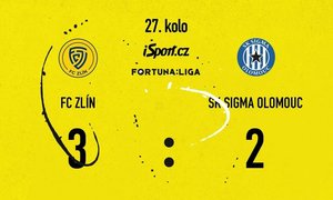 SESTŘIH: Zlín - Olomouc 3:2. Moravské derby pro domácí, Slončík 2+1