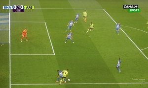 SESTŘIH: Brighton - Arsenal 0:3. Sporná penalta, Saka ji proměnil