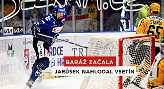 Jarůšek nechtěl hattrick: Stálo by to peníze, smál se. Jágr mu hokejky nevrátil