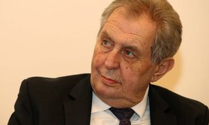 Miloš Zeman na křtu