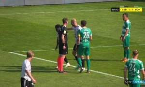 České Budějovice - Bohemians: Tranziska sražen ve vápně, penalta se nepískala