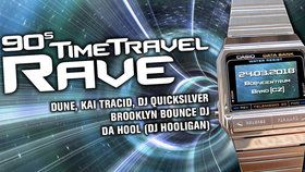 90s Time Travel Rave je party zaměřená na klasickou elektronickou hudbu.