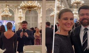 Rušno ve Španělském sále na recepci po státních vyznamenáních: Záběry starosty Hradila Rušno ve Španělském sále na recepci po státních vyznamenáních: Záběry starosty Hradila