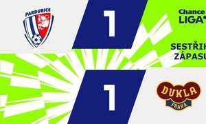 SESTŘIH: Pardubice - Dukla 1:1. Smír sousedů v tabulce, hostům pomohla šťastná teč SESTŘIH: Pardubice - Dukla 1:1. Smír sousedů v tabulce, hostům pomohla šťastná teč
