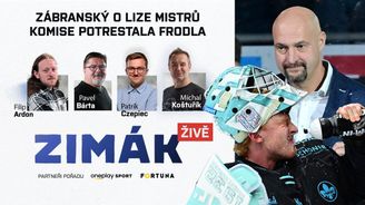 Zimák ŽIVĚ: Ostrá reakce Libora Zábranského, Sparta vrací peníze a Frodlův trest Zimák ŽIVĚ: Ostrá reakce Libora Zábranského, Sparta vrací peníze a Frodlův trest