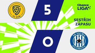 SESTŘIH: Zlín - Olomouc 5:0. Sigma dostala výprask. Petruta stihl ve 20 minutách hattrick SESTŘIH: Zlín - Olomouc 5:0. Sigma dostala výprask. Petruta stihl ve 20 minutách hattrick