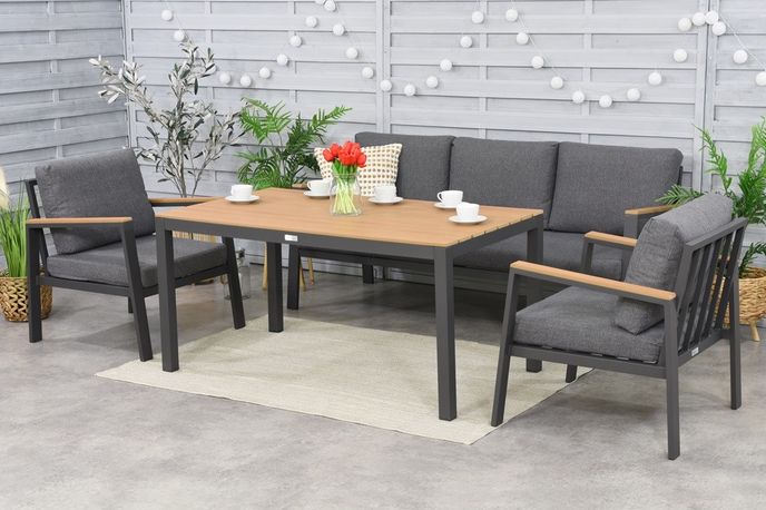 Hliníkový zahradní nábytek Zakintos Wood Apetito 5 Garden Point Hliníkový zahradní nábytek Zakintos Wood Apetito 5 Garden Point