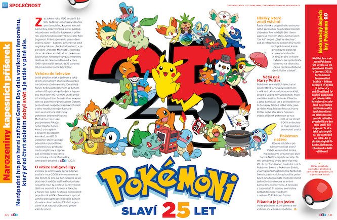 Pokémon slaví 25 let. Víc prozradí časopis ABC č. 10/2021