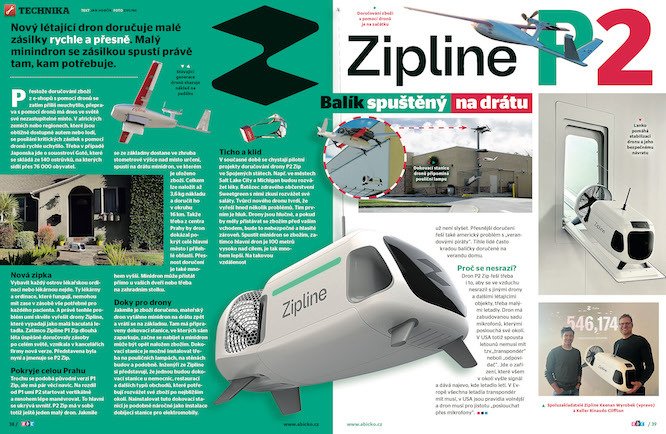 Nový létající dron Zipline P2