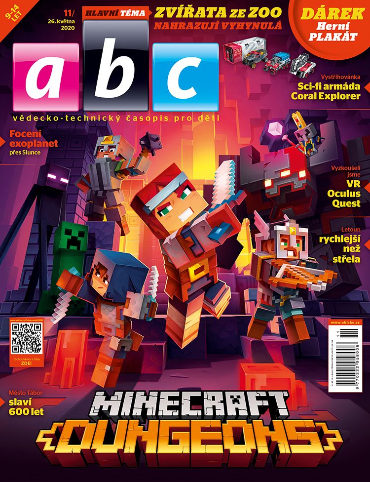 Minecraft Dungeons, virtuální realita pro každého a mnoho dalšího... ABC č. 11/2020 je v prodeji od 26. 5.