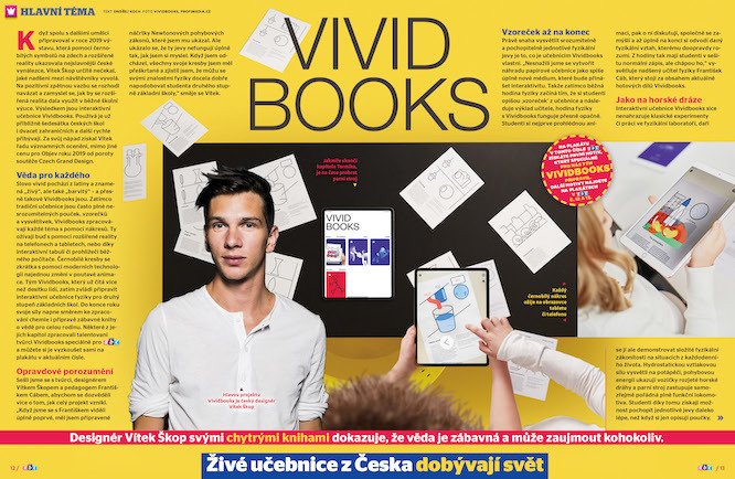 česká rozšířená realita Vividbooks se už dostala do desítek škol.  Víc prozradí časopis ABC č. 11/2021